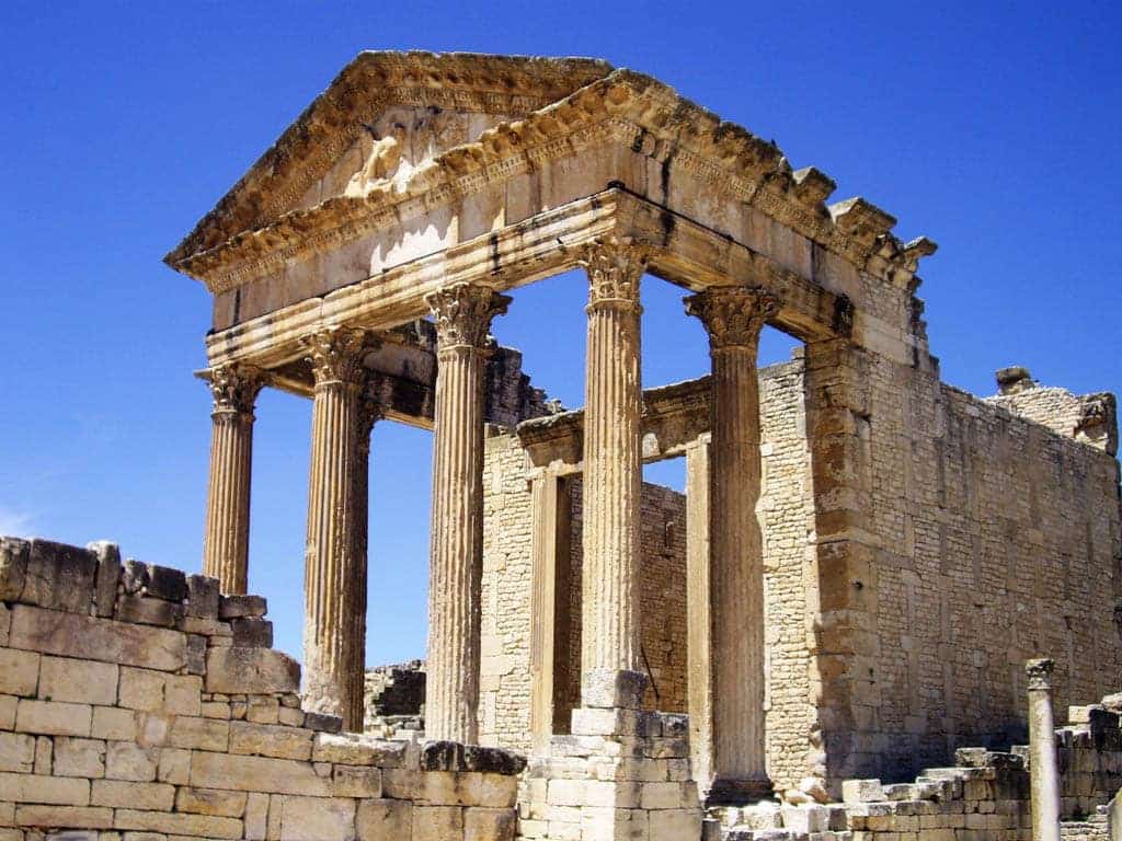 capitol dougga roman temples