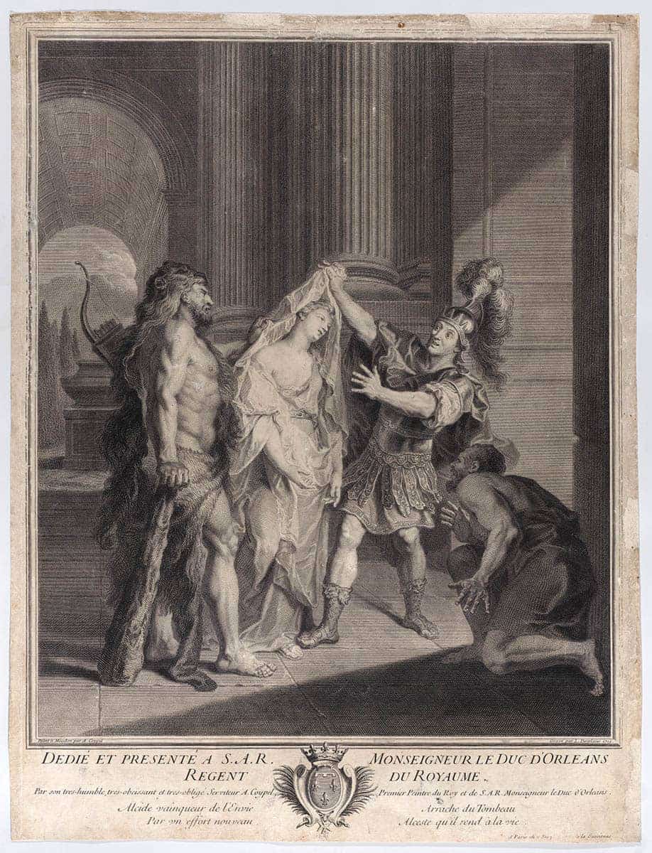 desplaces hercules bringing alcestis