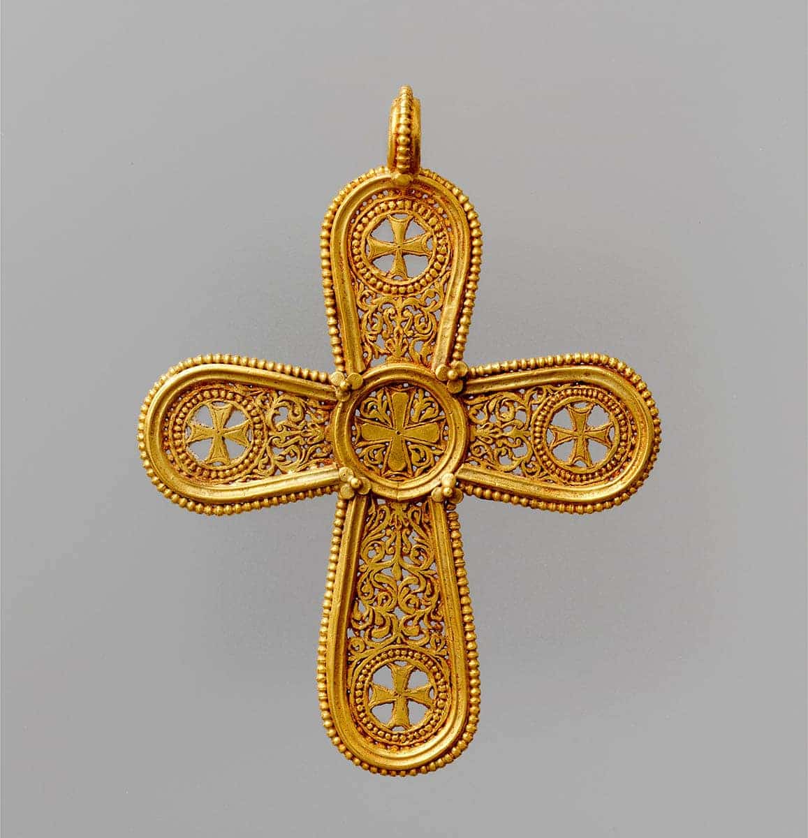 gold cross pendant