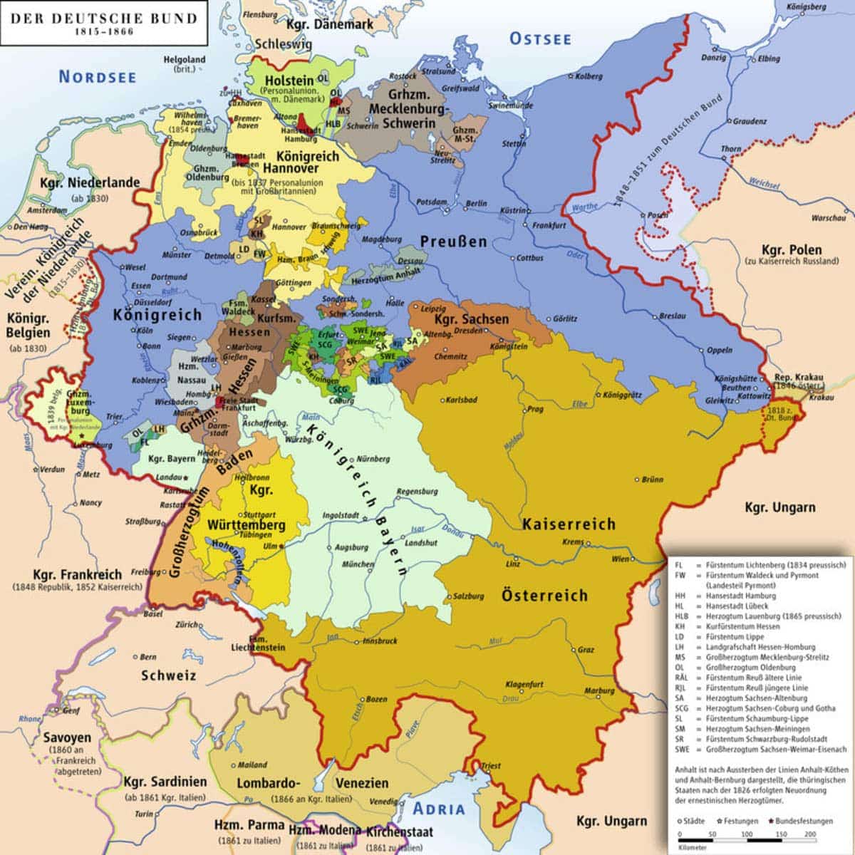 map german states 1815 1866