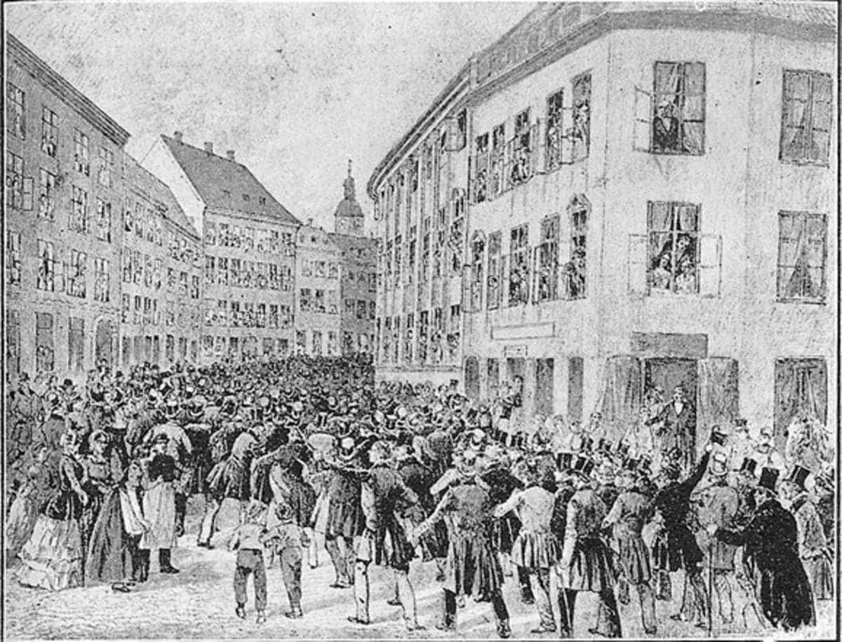 march christiansborg palace 1848