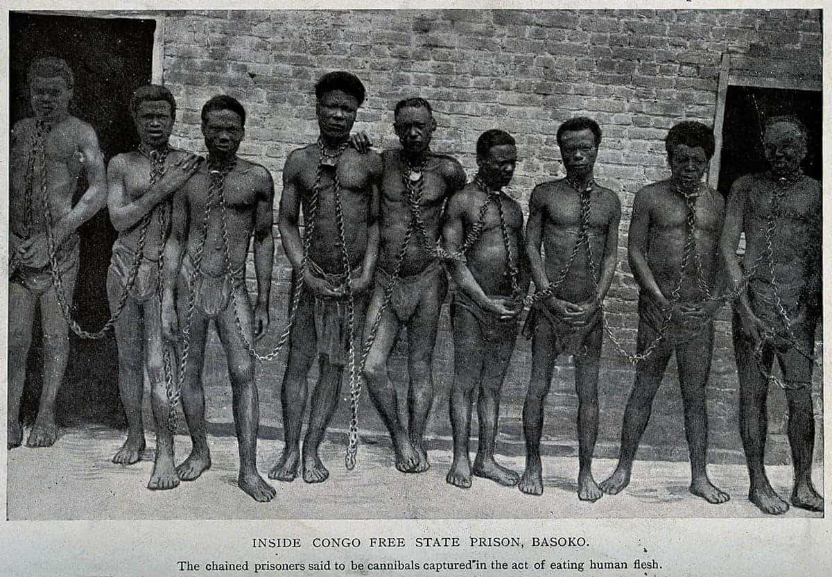 men chained congo free state