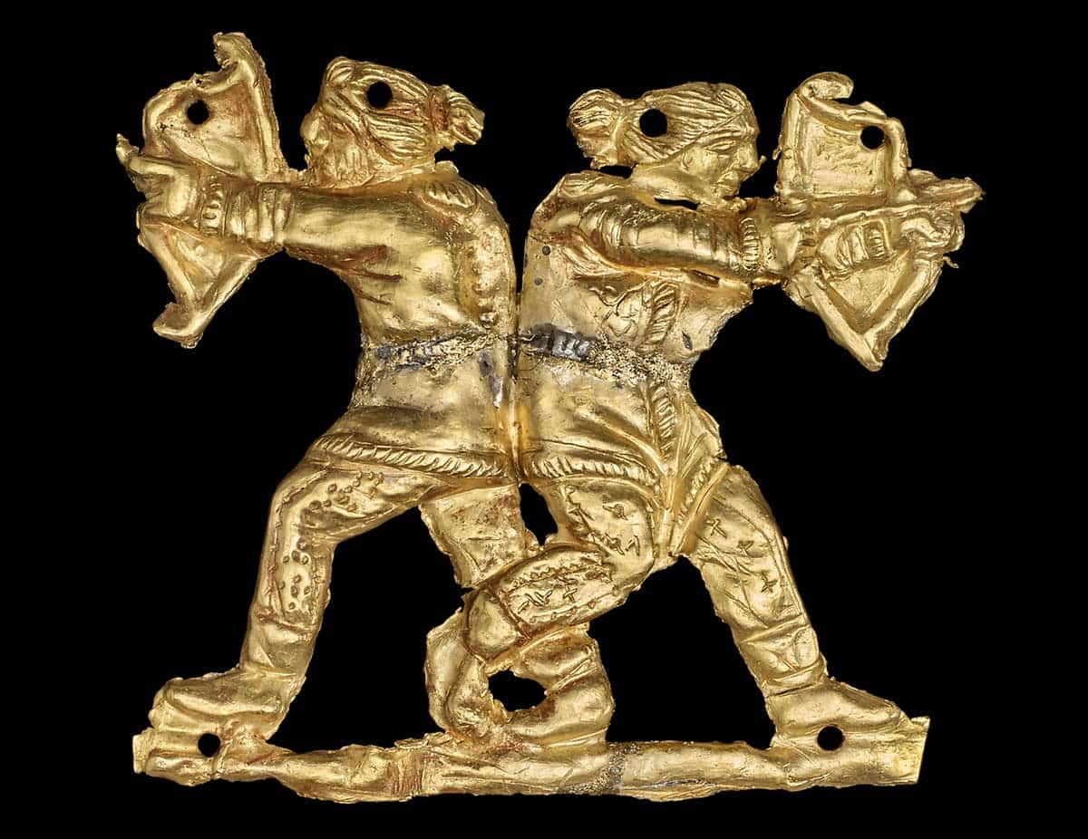 gold sew on applique scythians