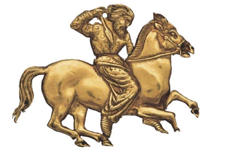 scythian rider gold art