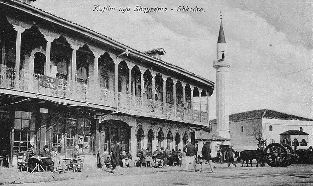 shkodra old postcard