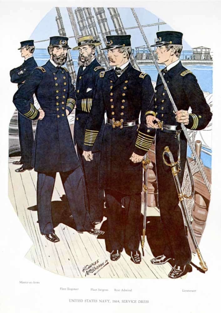 union naval uniforms 1864