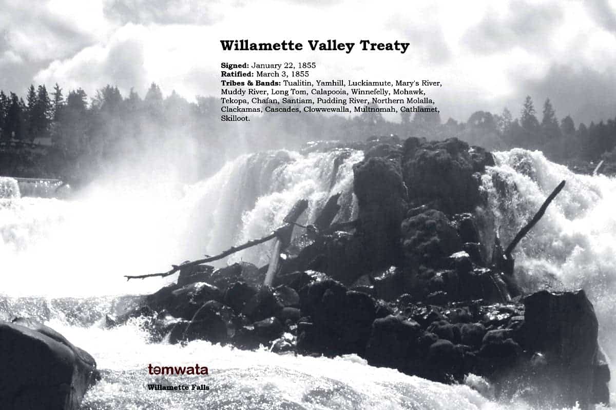 willamette valley treaty 1855