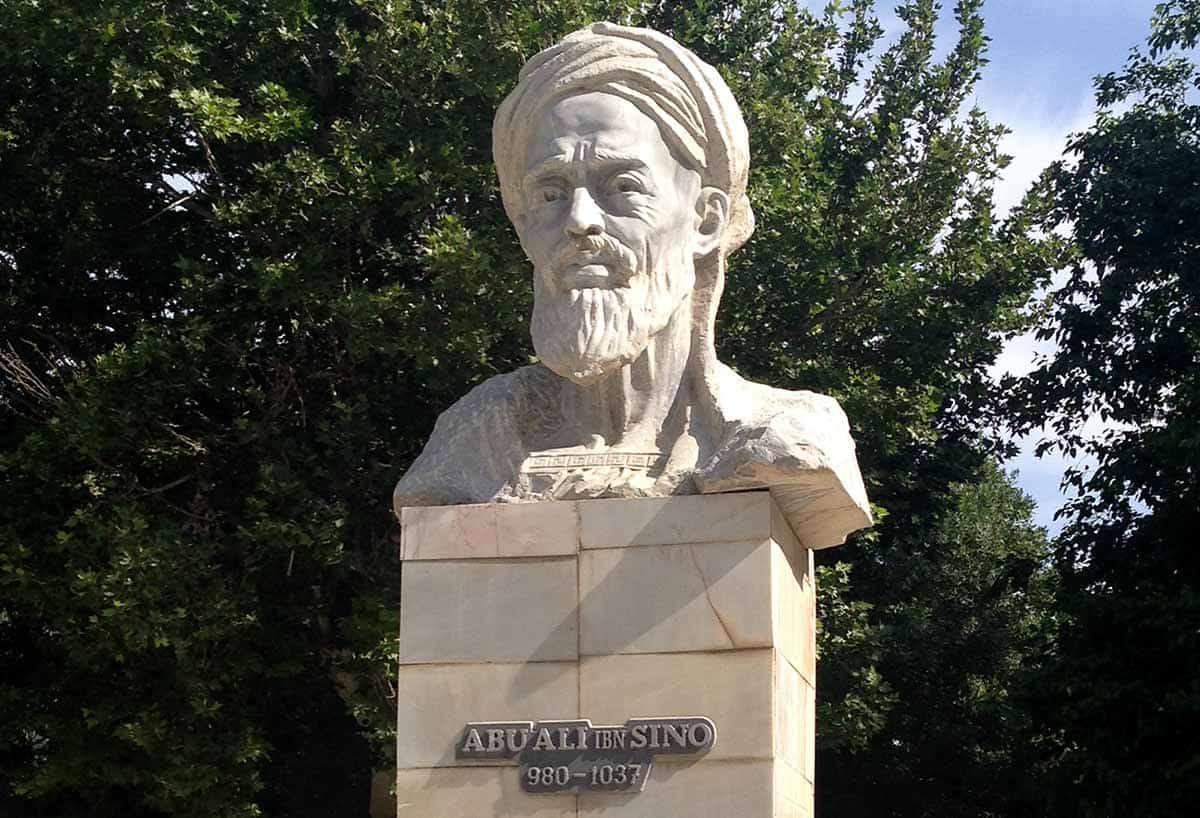 ibn sina marble bust