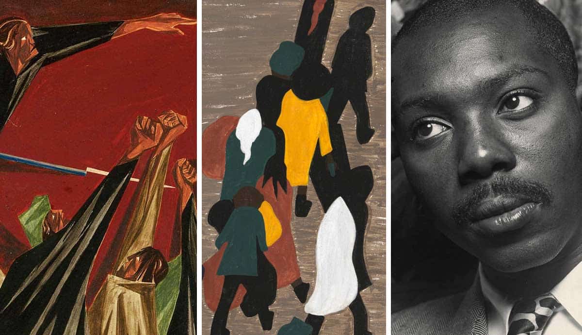 jacob lawrence with paintings