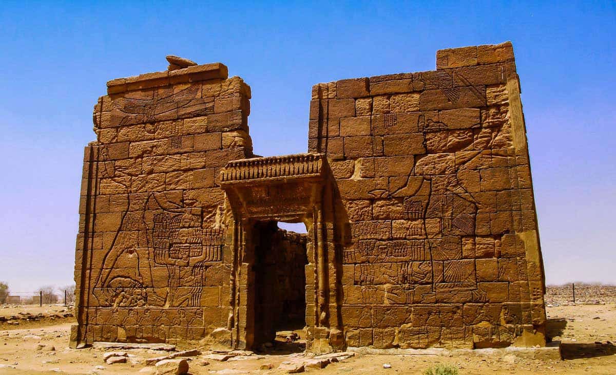 meroe temple kushite kingdom photo