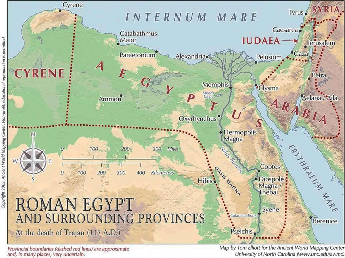 roman egypt map