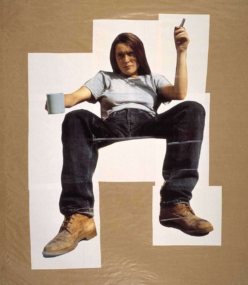 sarah lucas self portrait mug tea yba