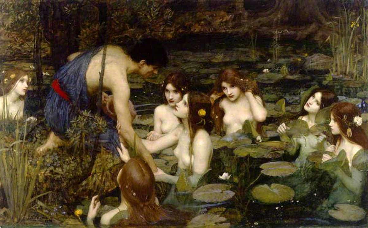 waterhouse hylas nymphs water