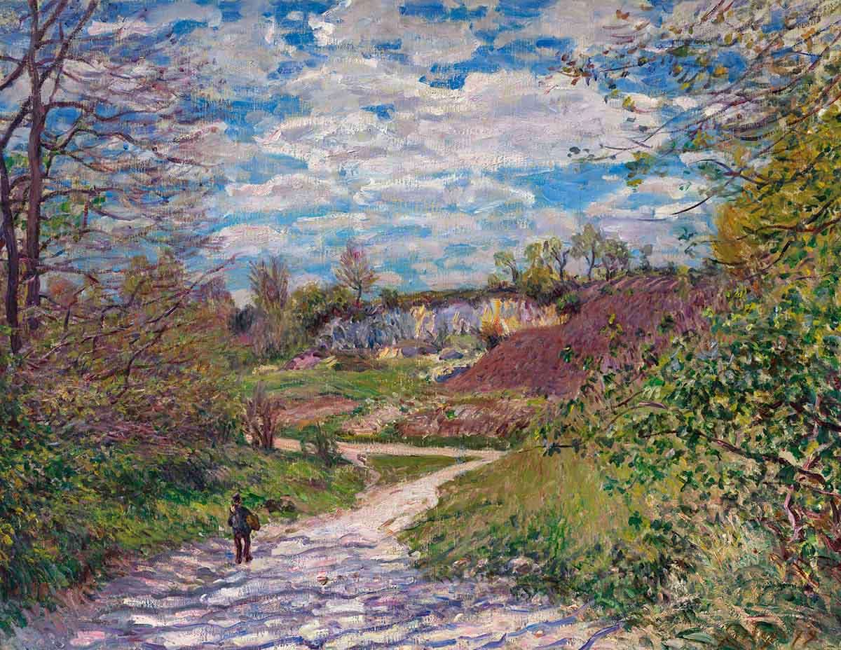 alfred sisley soleil d'hiver painting