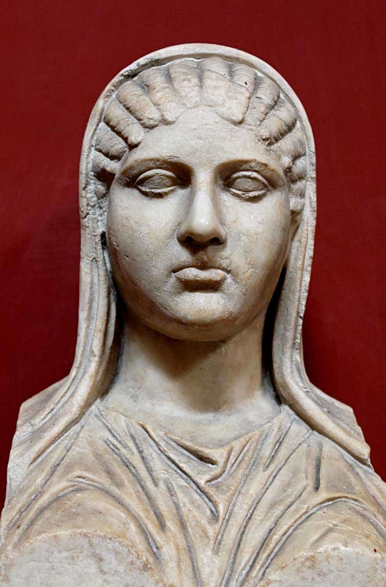 bust of aspasia pericles wife