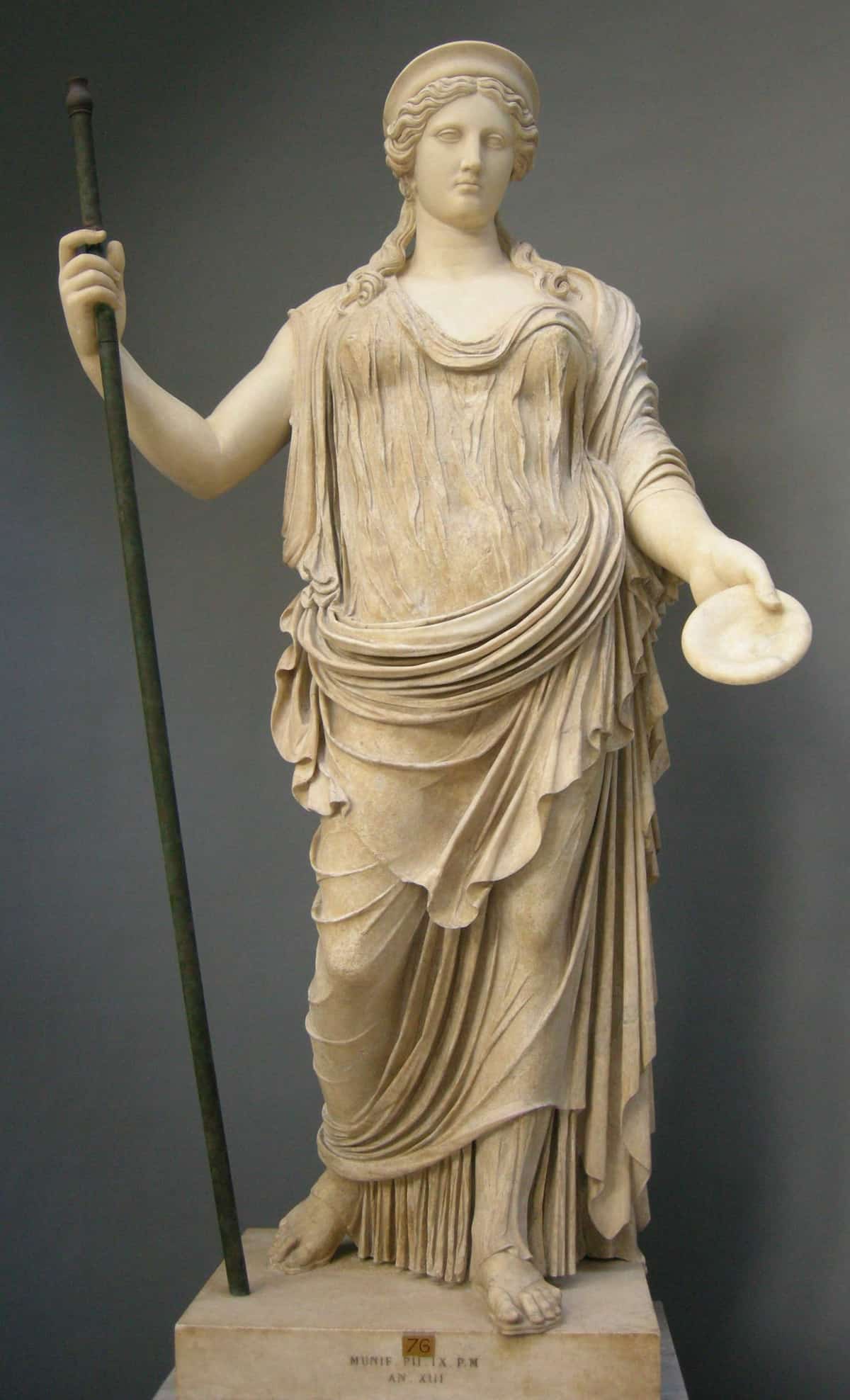 greek goddess hera marble statue