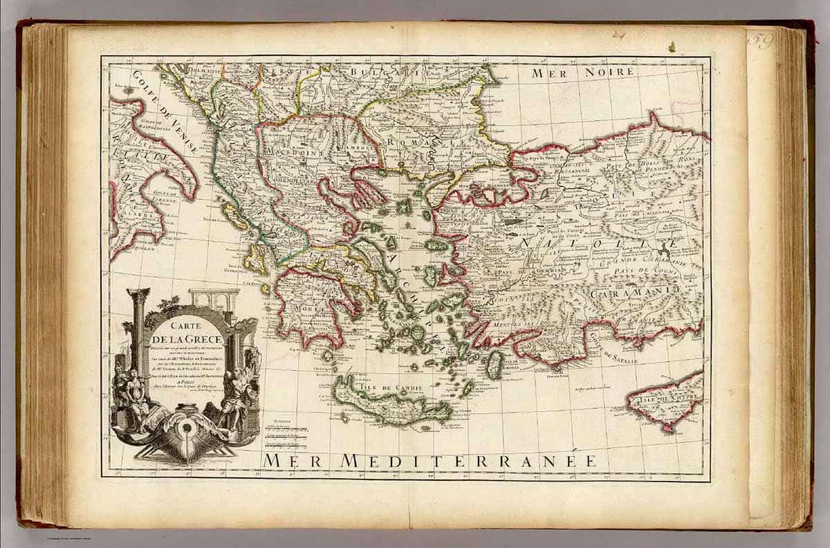 historical map of greece