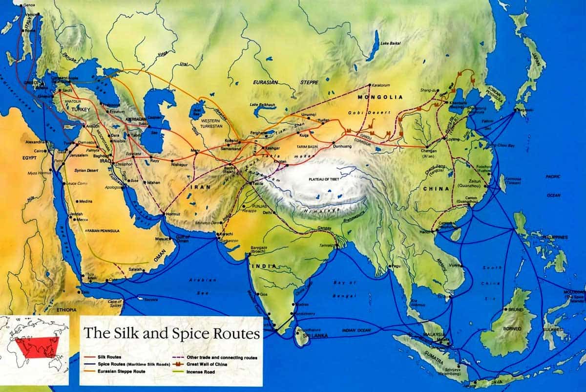 silk road map