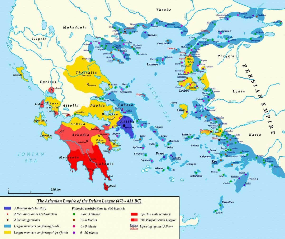 the delian league map