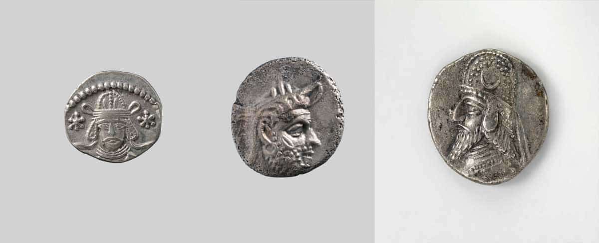 drachms parthian silver