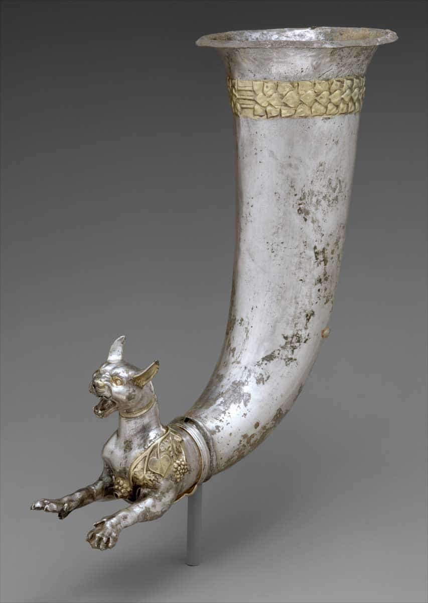 parthian rhyton wild cat