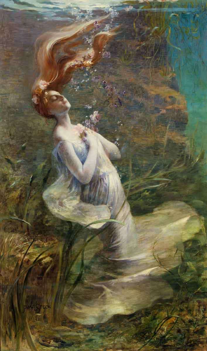 steck ophelia painting 1895