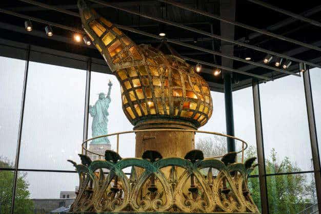 The Statue of Liberty's torch