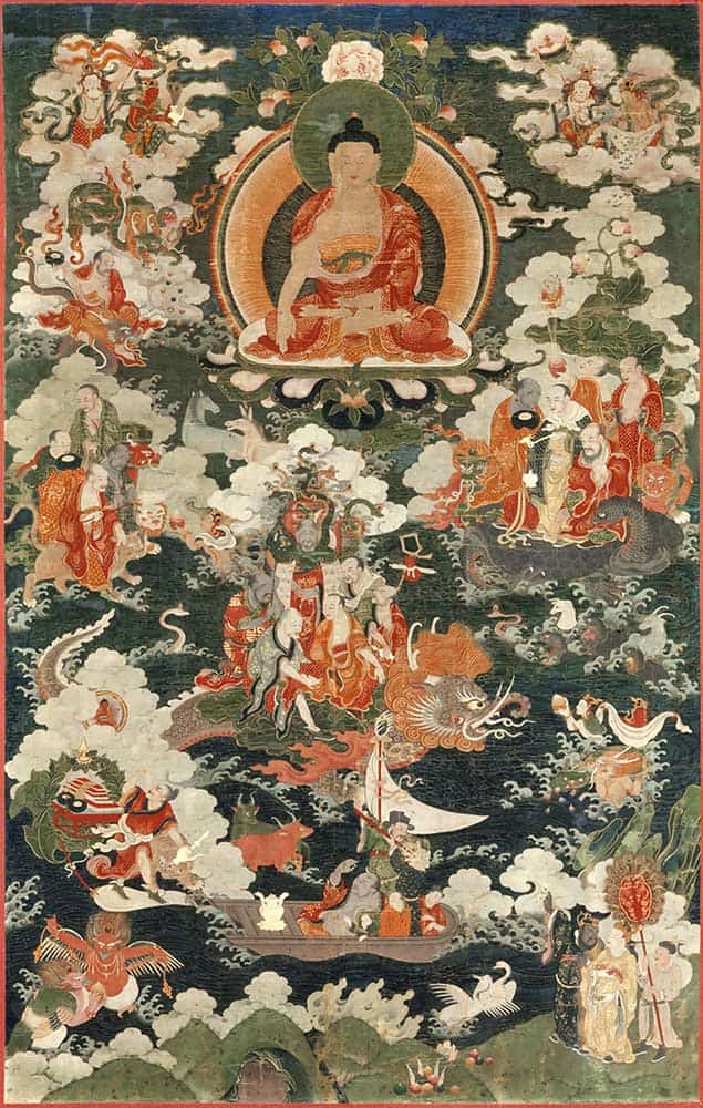 eighteen arhats buddhist painting