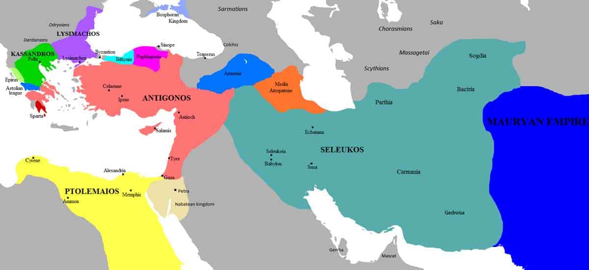 hellenistic kingdoms map