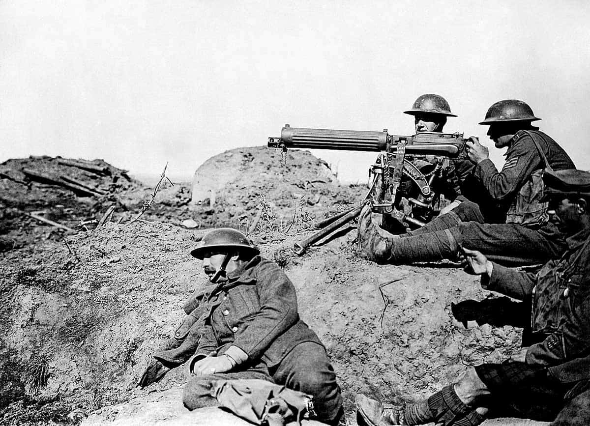 machine gun Battle Passchendaele