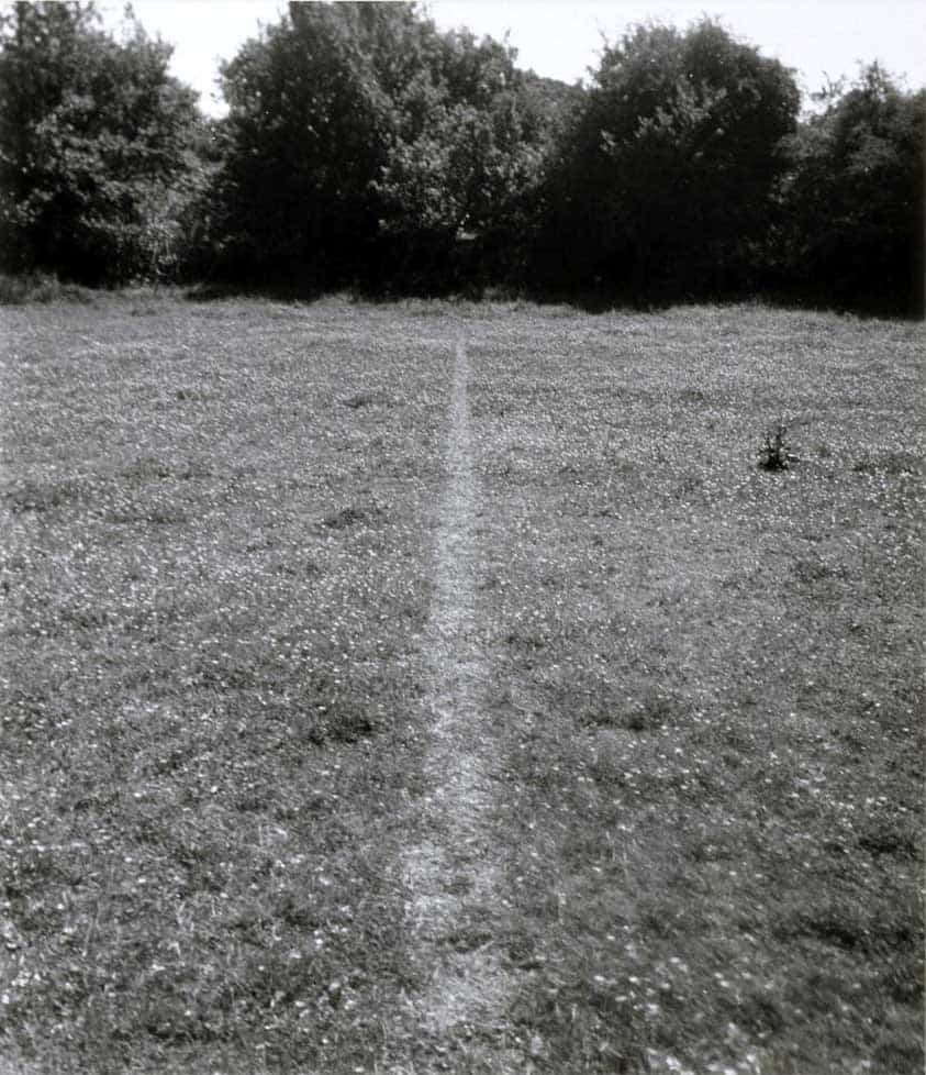 richard long a line made by walking land art