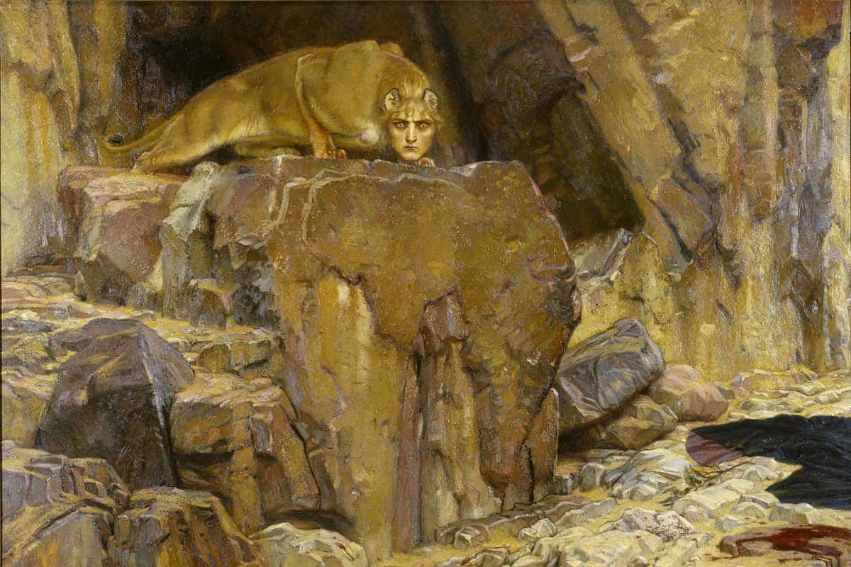 rosen sphinx painting 1907 weird artworks