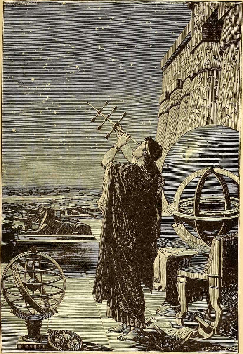 astronomer looking space