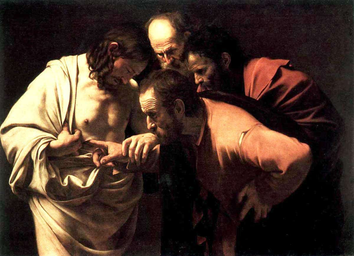 caravaggio incredulity thomas