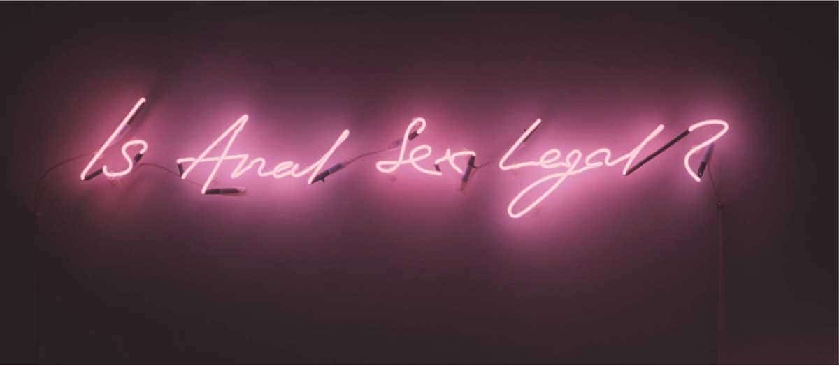 tracey emin neon work anal