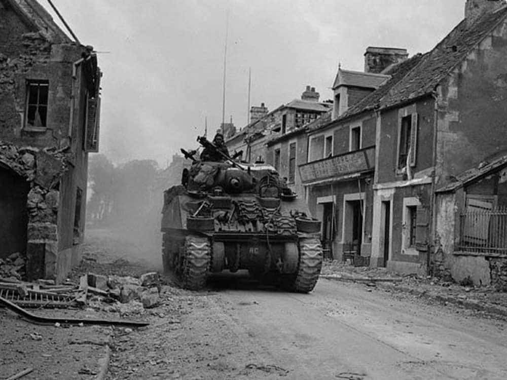 allied sherman battle caen d-day