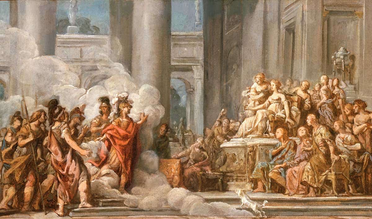 arrival of aenias in carthage