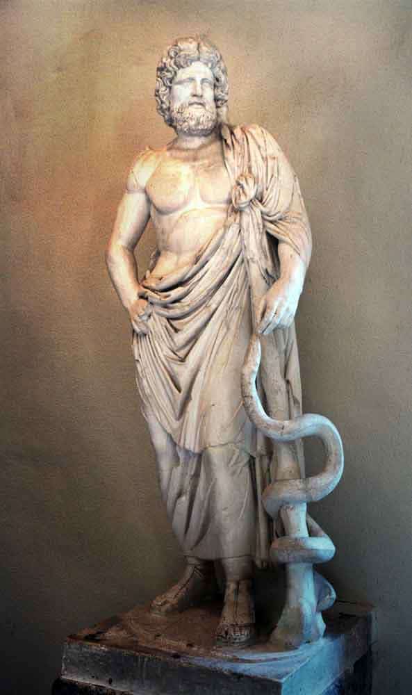 asclepius statue epidaurus