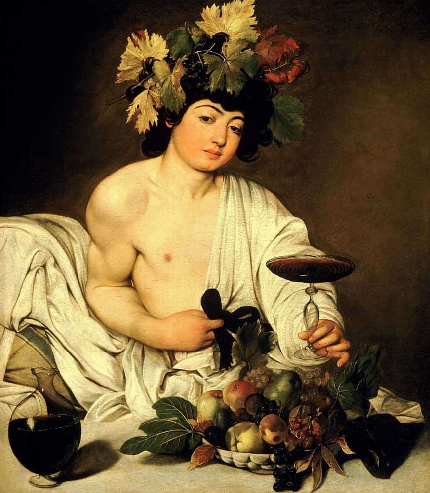 bacchus caravaggio painting uffizi gallery