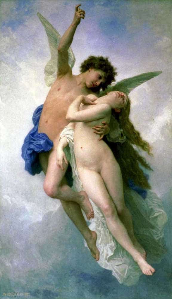 bouguereau psyche golden ass painting