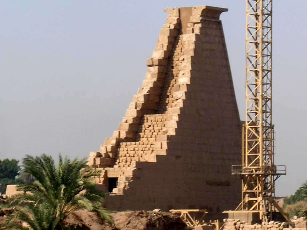 dismantled ninth pylon karnak