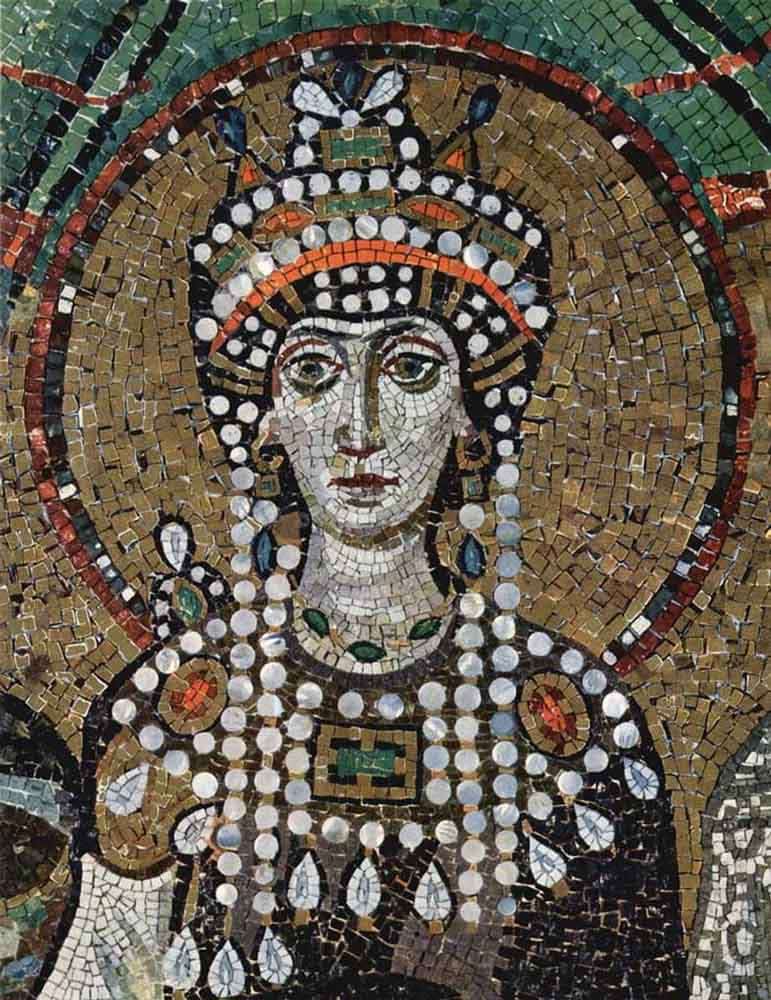 empress theodora mosaic detail