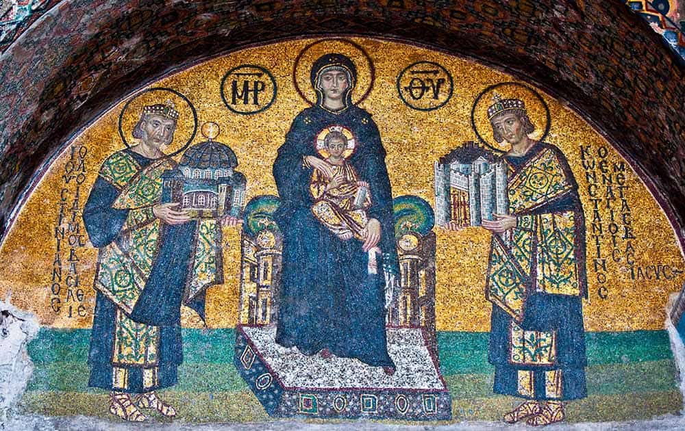 hagia sophia mosaic fall of rome