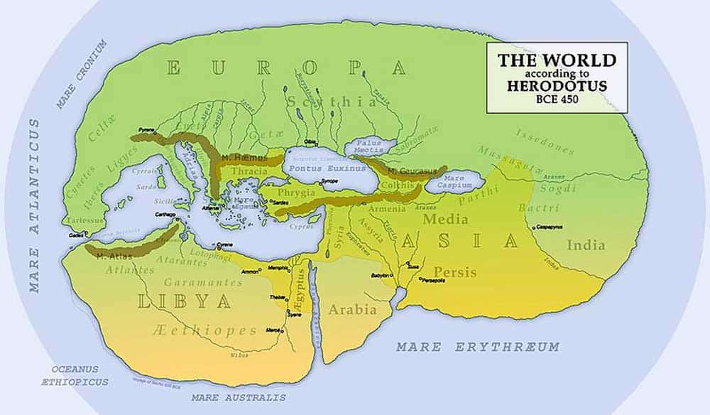 herodotus world map