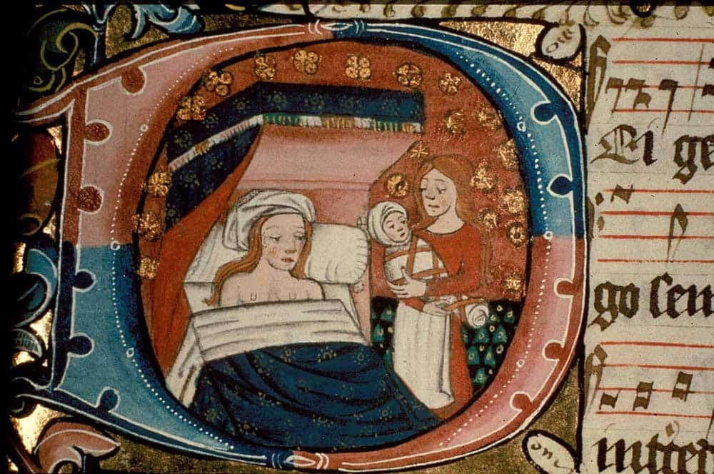 medieval child birth