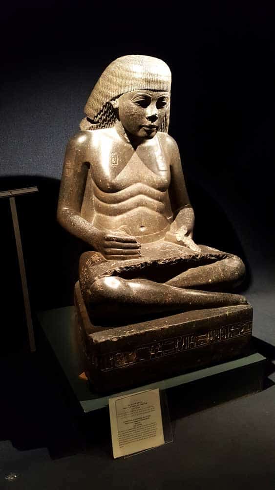 scribe amenhotep hapu statue