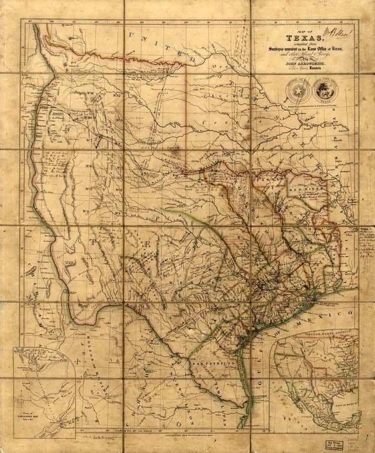 texas map 1836