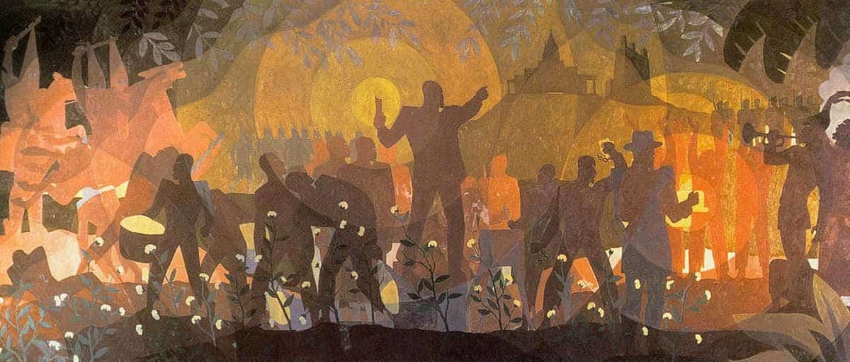 aaron douglas negro life painting