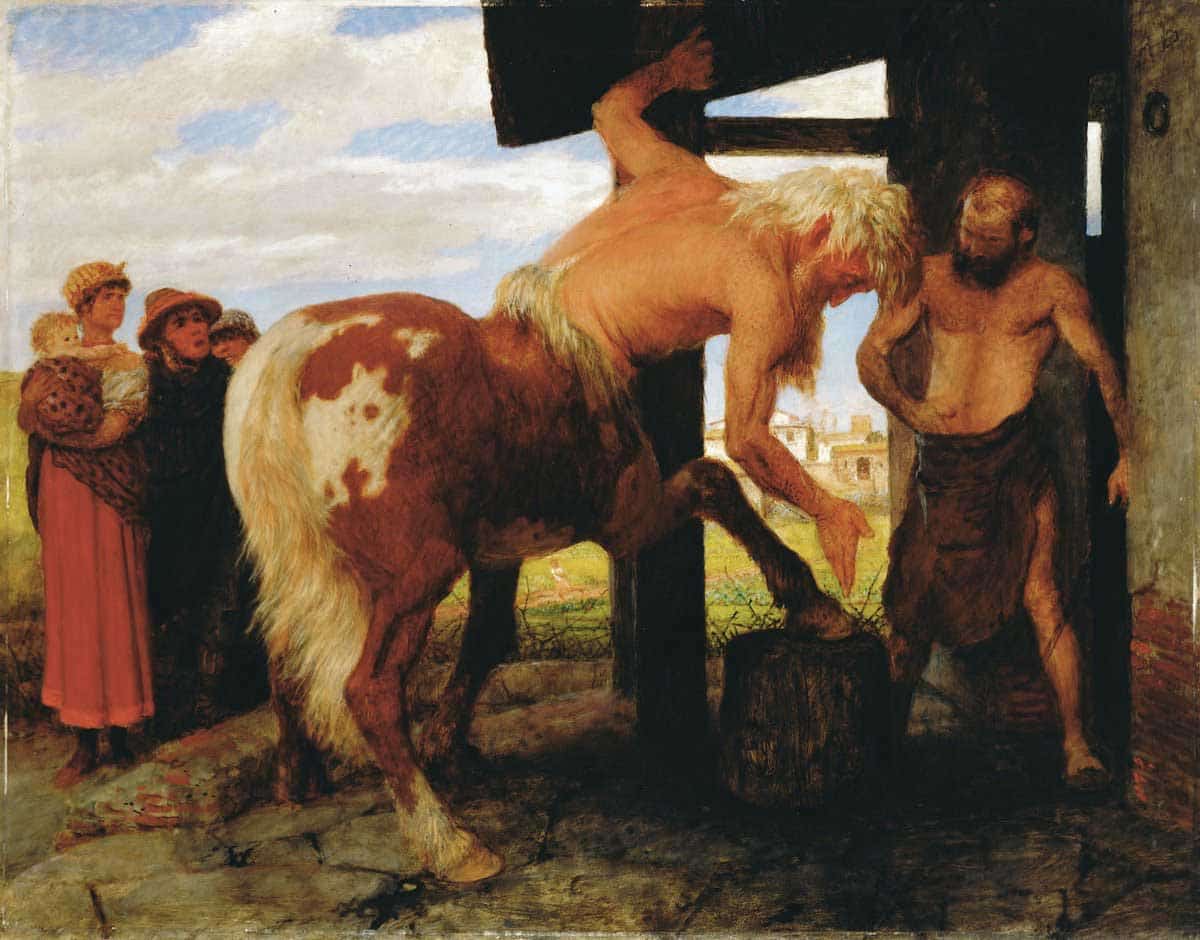 arnold bocklin centaur and blacksmith