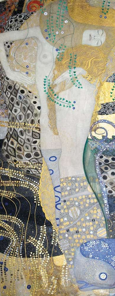 gustav klimt water serpents friends